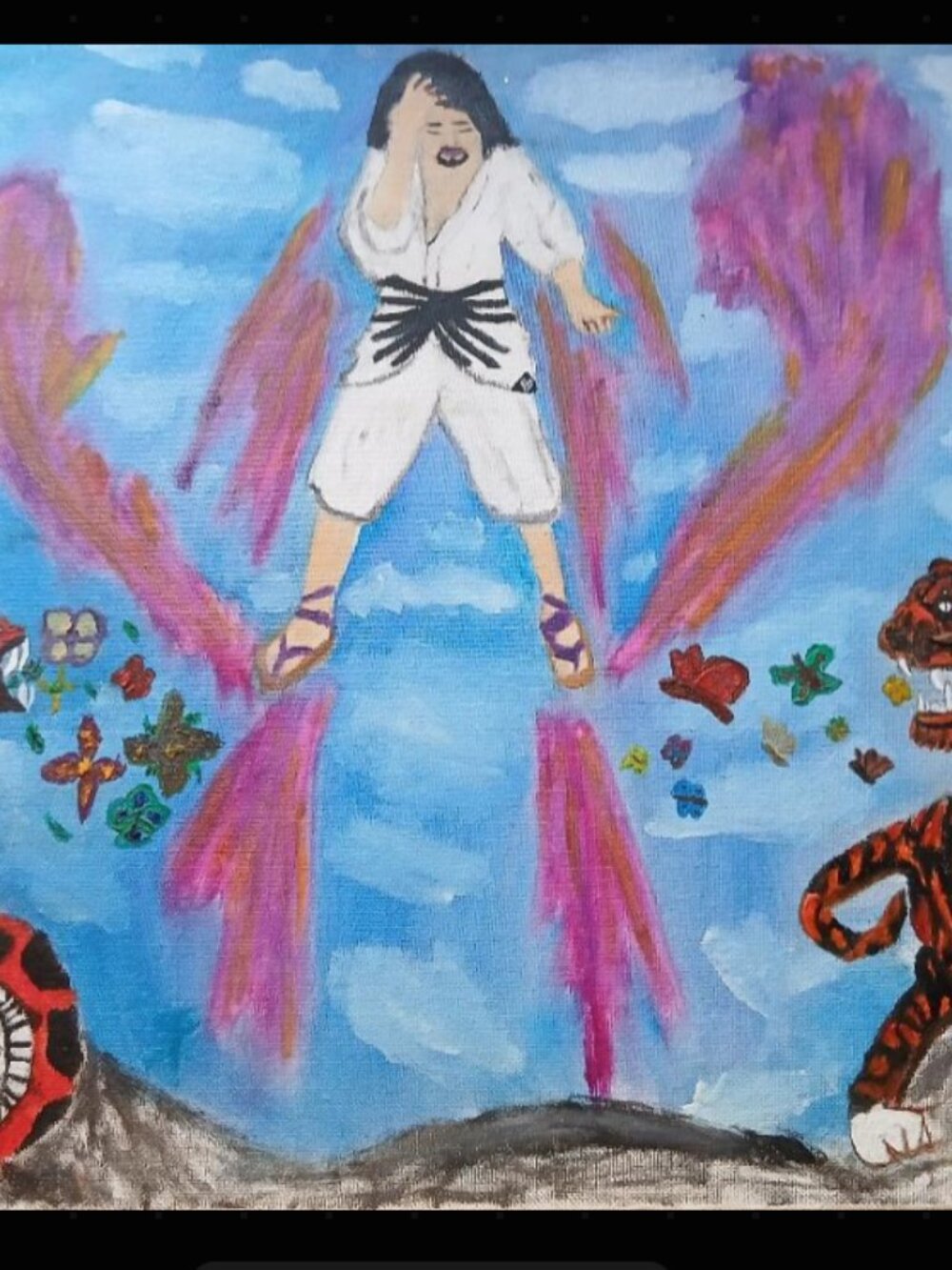"Fight with Your Mind" Original Painting By Chef Dr. Mark Twain Heaton III